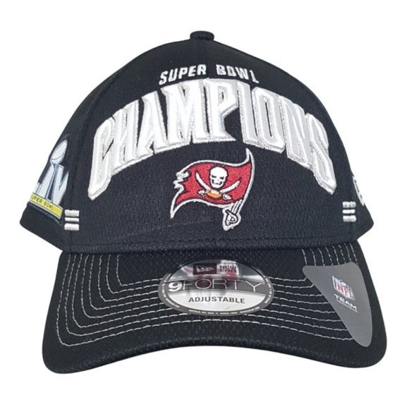 Tampa Bay Buccaneers New Era Super Bowl LV Champions Locker Room 9FORTY Hat Cap - Picture 5 of 6
